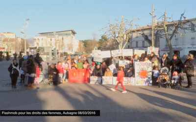 Flashmob pour les droits des femmes, Aubagne 08/03/2016