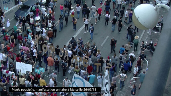 Marée Populaire, manifestation unitaire à Marseille 26/05/2018