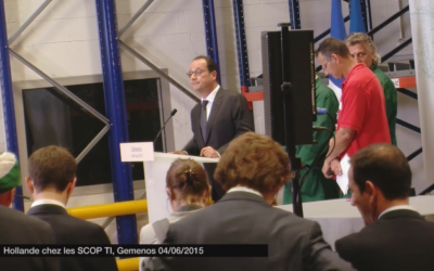 François Hollande rend visite aux SCOP-Ti, Gemenos 04/06/2015