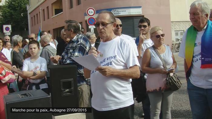 La marche pour la paix, Aubagne 27/09/2015