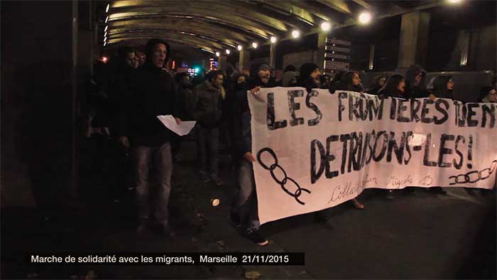 Marche de solidarité avec les migrants, Marseille 21/11/2015